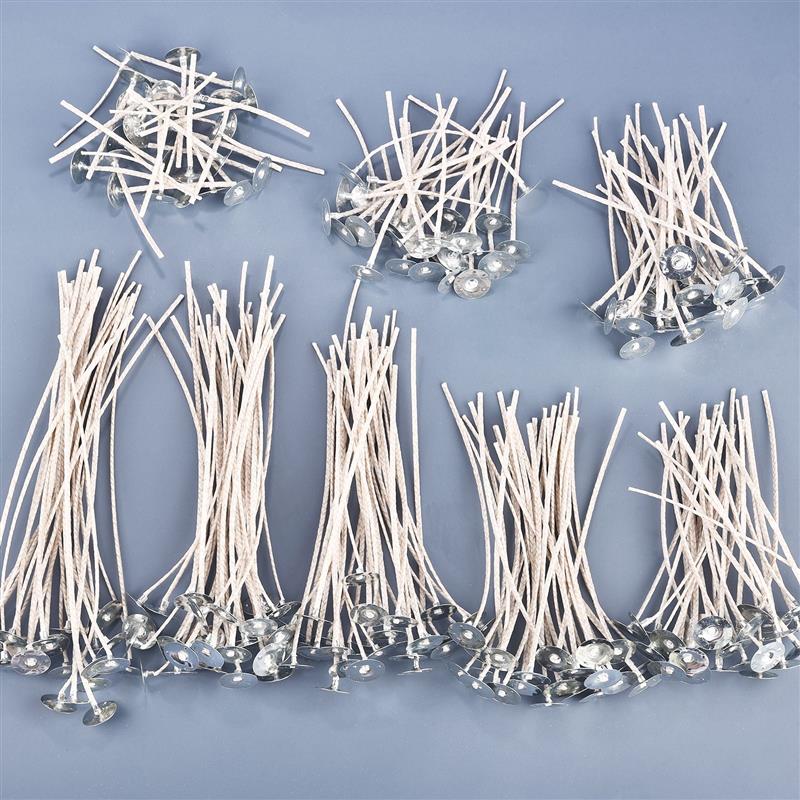 Soy Wax Pillar Blend - 30Pcs Kaars Wieken Lage Rook Pre-Waxed