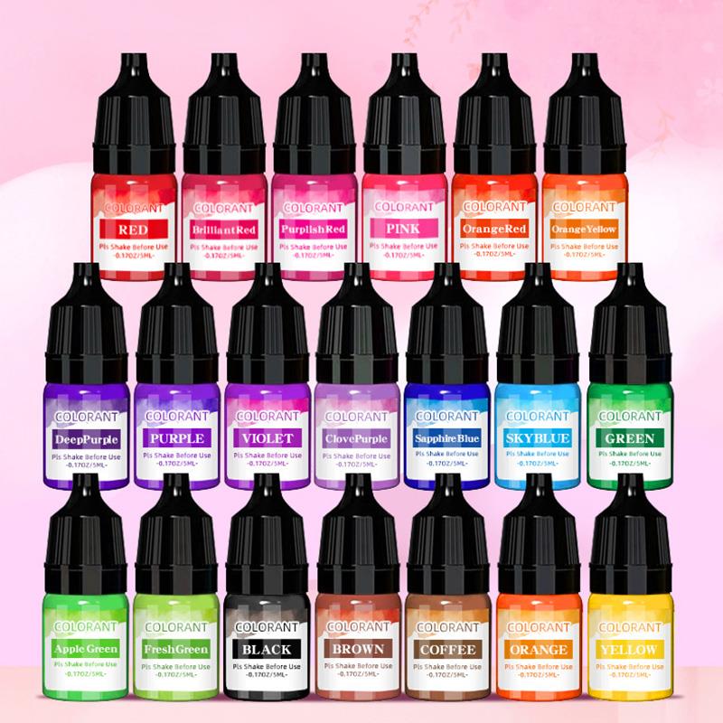 Soy Wax Pillar Blend - 5 ml/Fles Kaars Wax Pigment Kleurstof