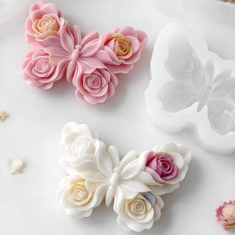 Candle Making Items - DIY Rose Butterfly Form siliconen mal