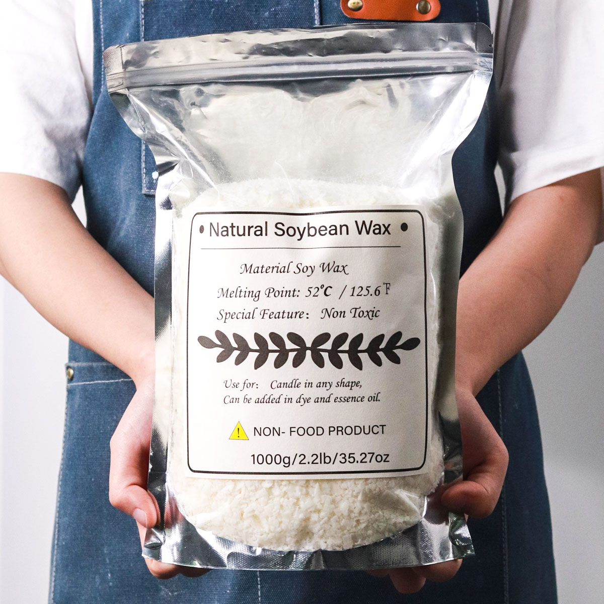 Soy Wax Pillar Blend - 1KG Natuurlijke Soja Wax Korrelige Geurkaars