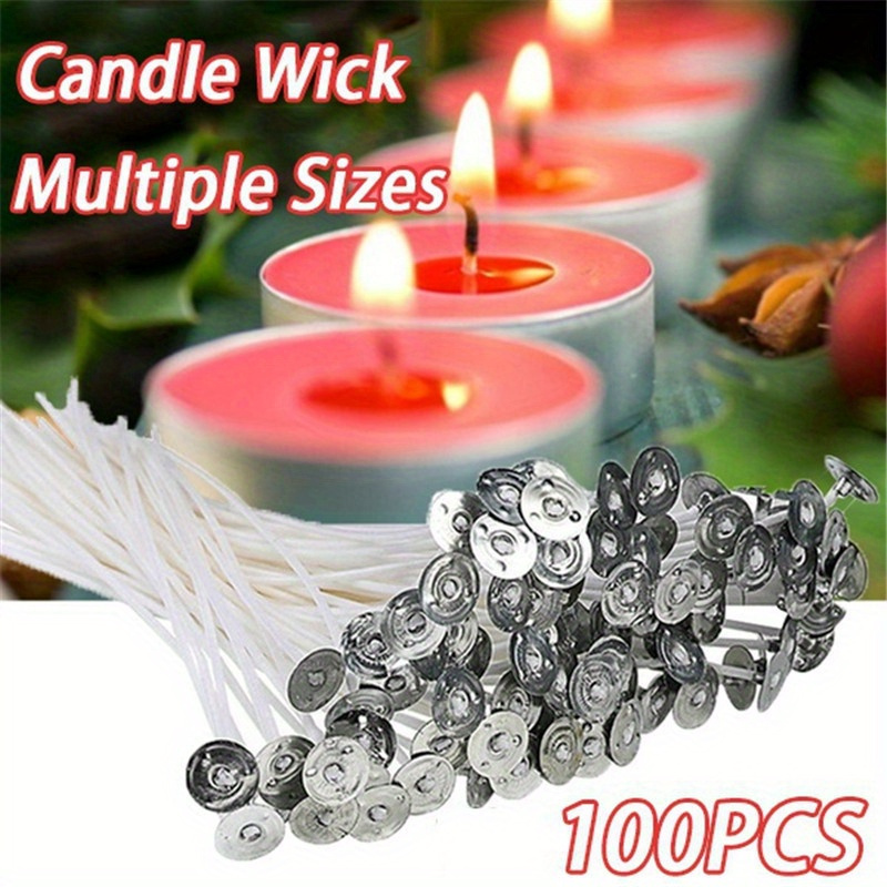 Soy Wax Pillar Blend - 100 stuks functionele rookloze kaarslonten -