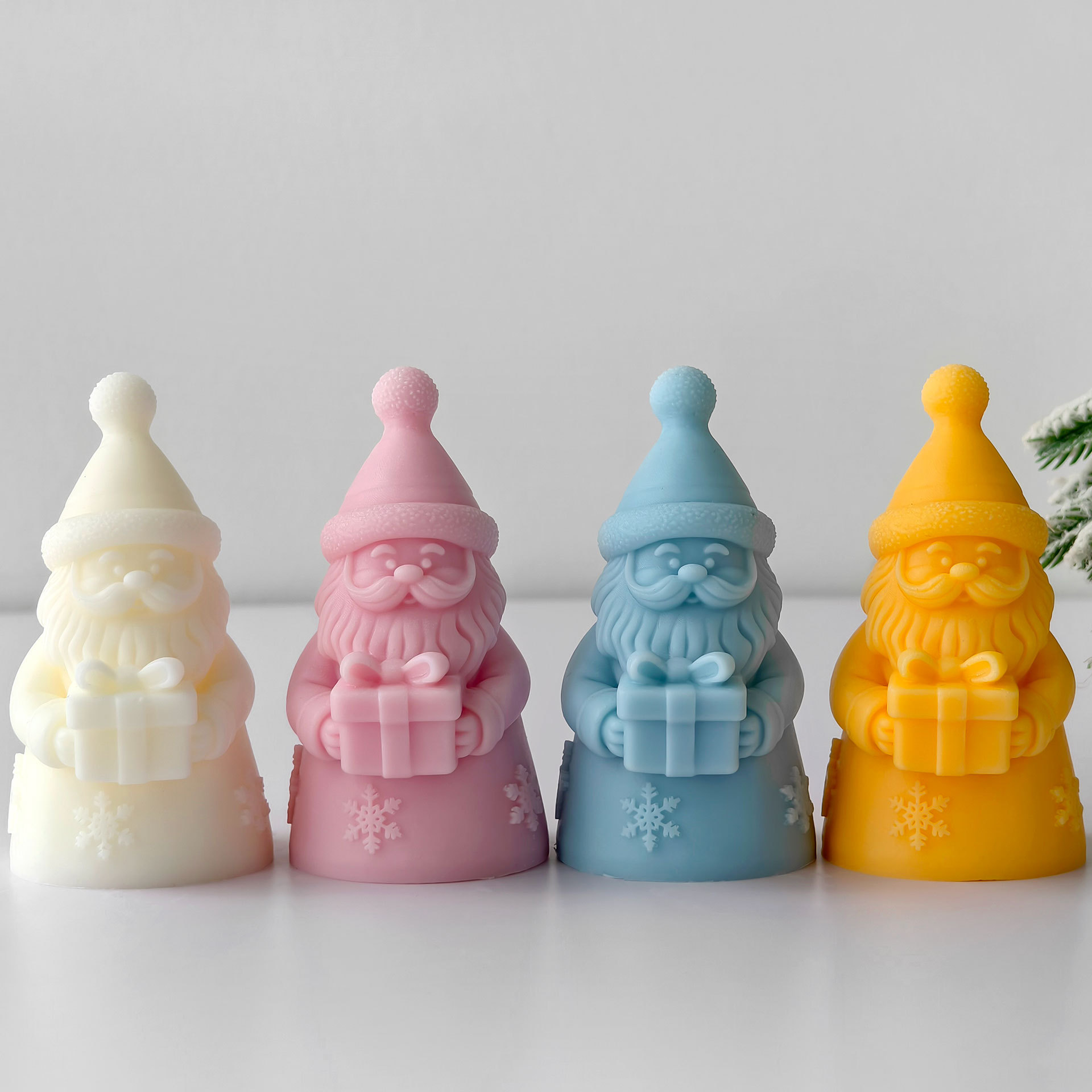 Kerstman Geschenkdoos Silicone - Soy Wax Pillar Blend recensie en prijs