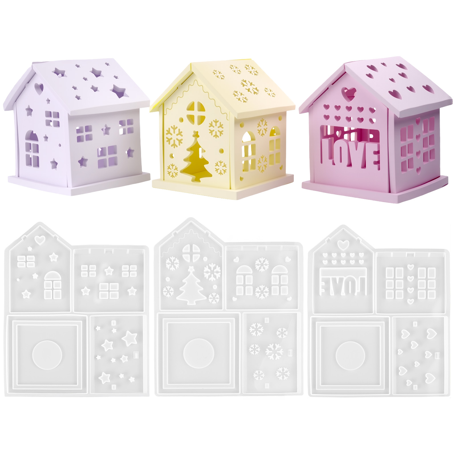 3D Huis Siliconen Mal DIY Kers - Candle Making Items recensie en prijs