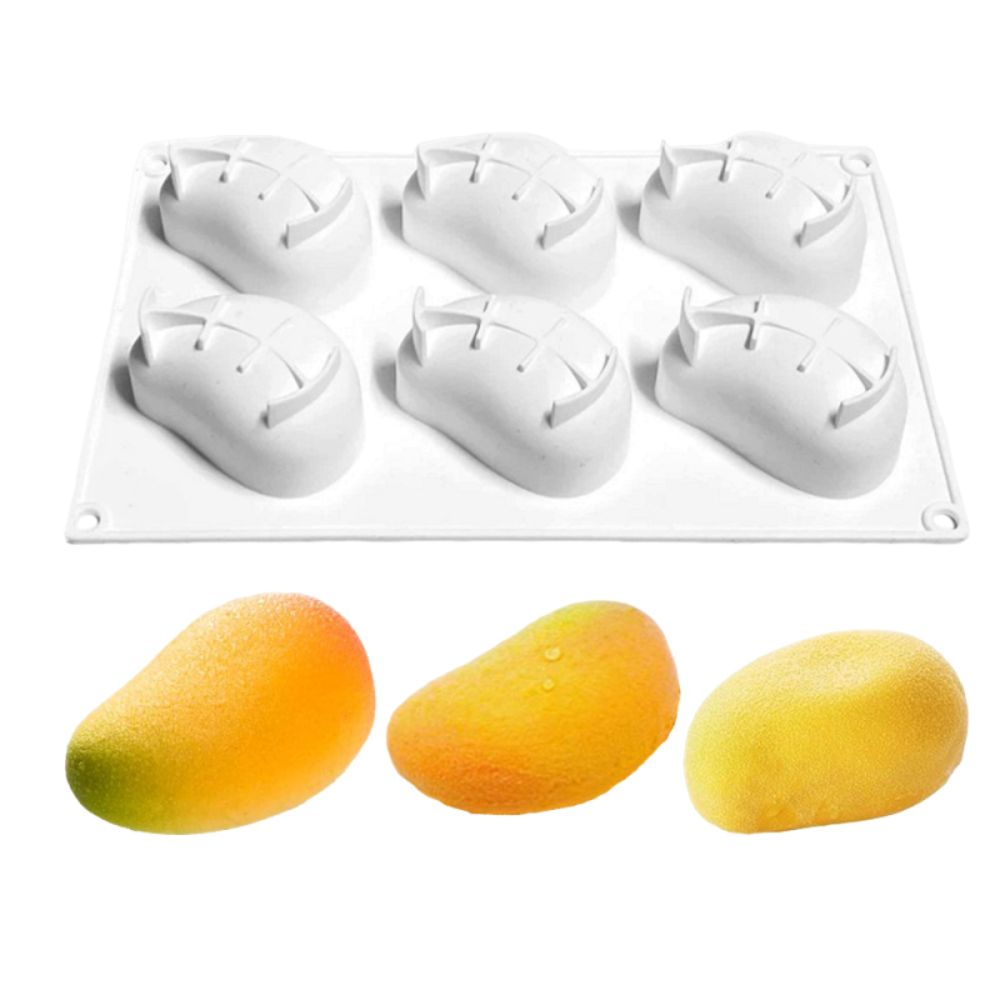 6-delige mango-vormige cakevor - Candle Making Items recensie en prijs