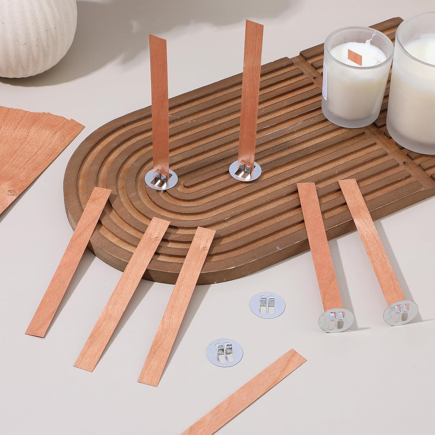 60 stuks houten lonten voor he - Soy Wax Pillar Blend recensie en prijs