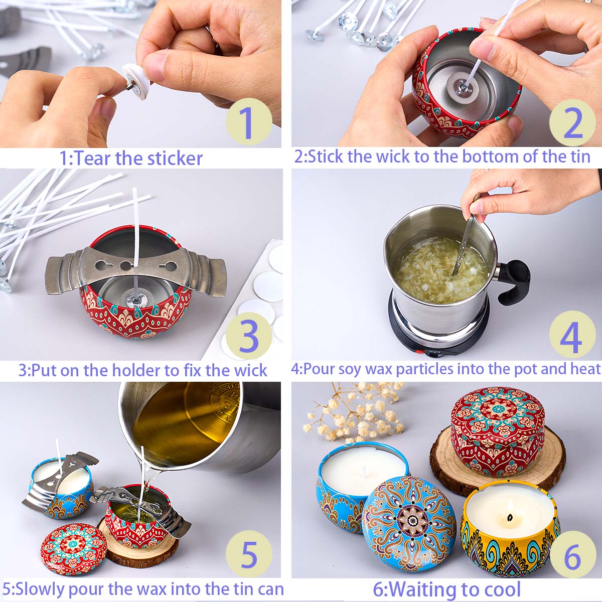 DIY Gereedschapset voor het Ma - Soy Wax Pillar Blend recensie en prijs